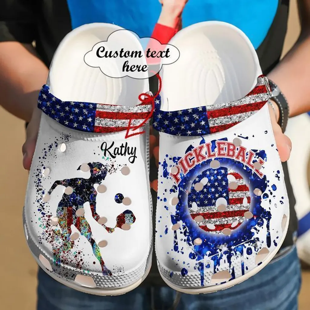 Pickleball Personalized Us Crocs Clog