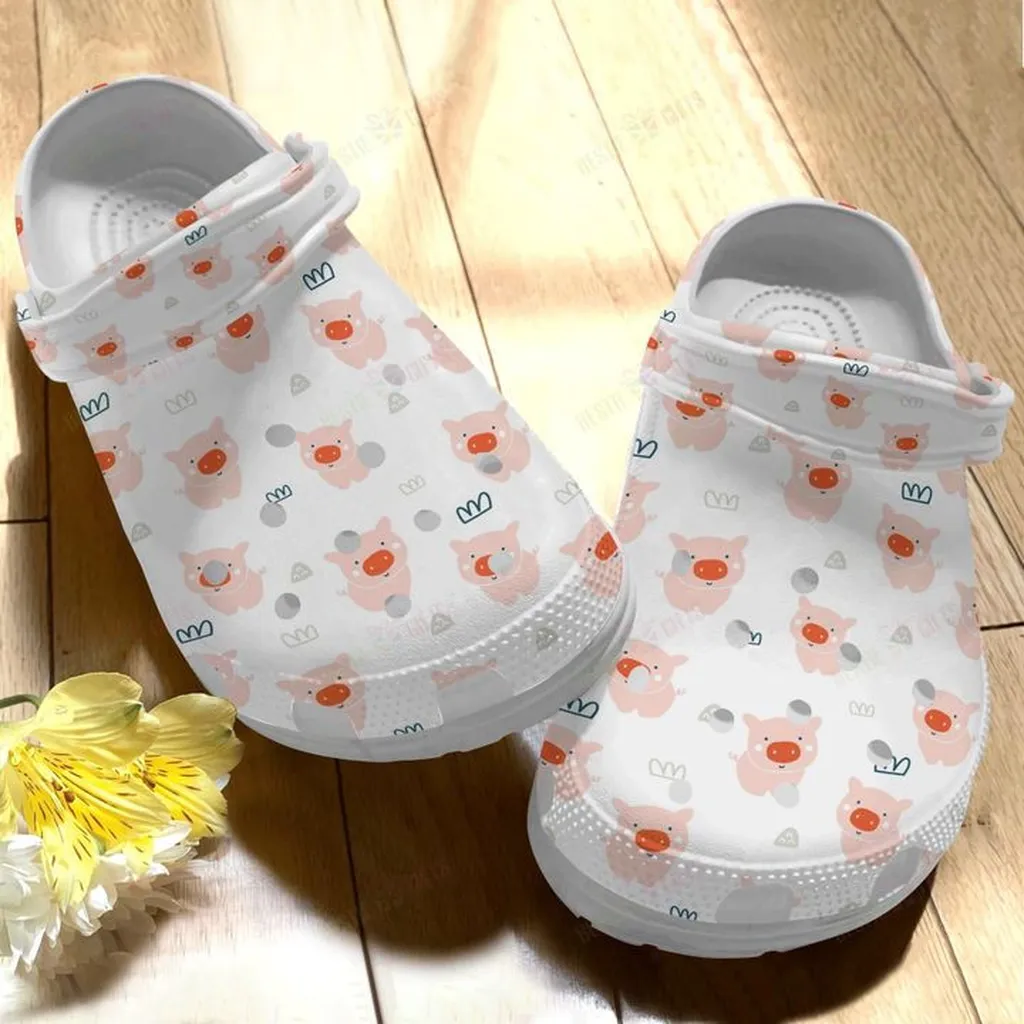 Pig Cute Pig Pattern Crocs Classic Clogs