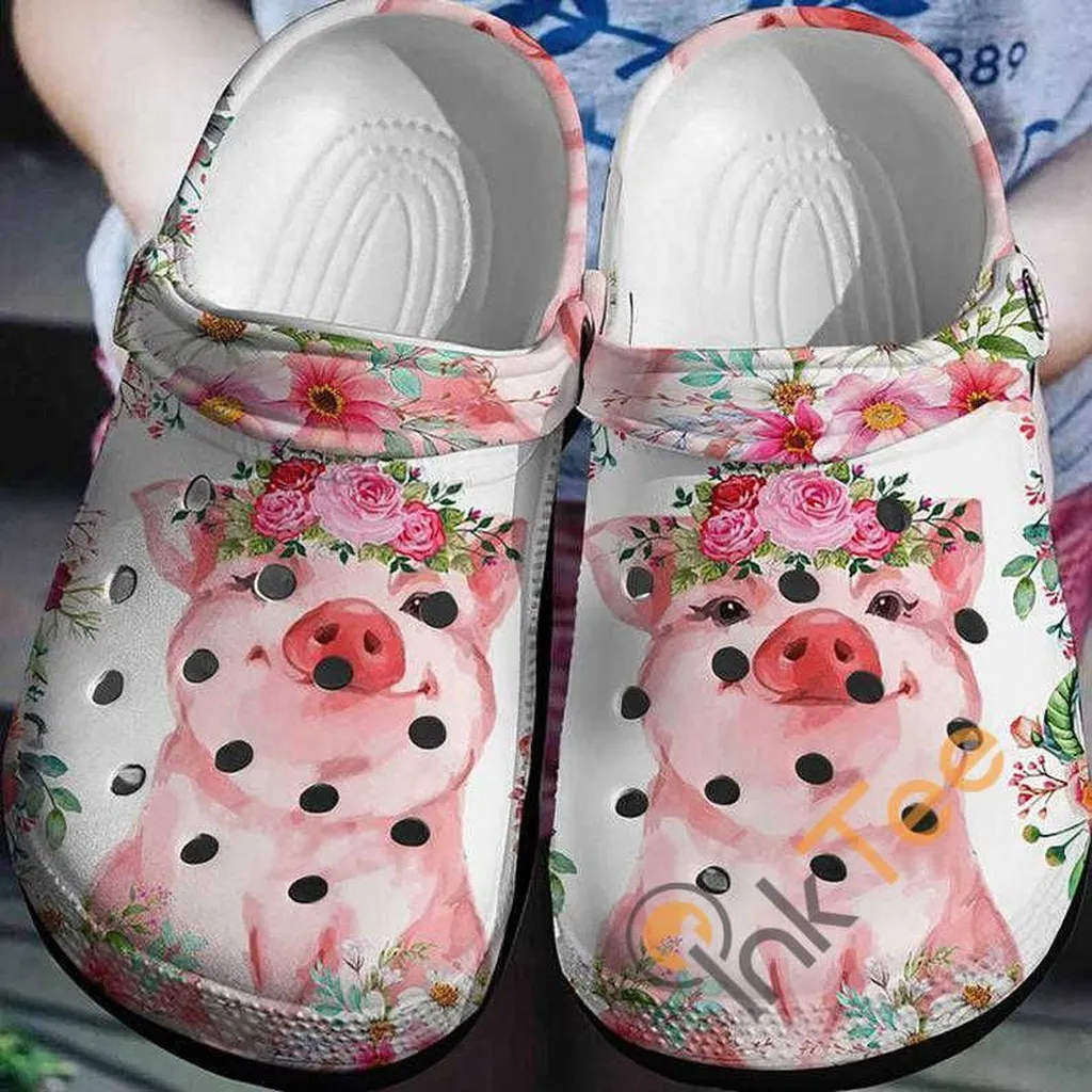 Pig Flower Farmer Crocs Clog