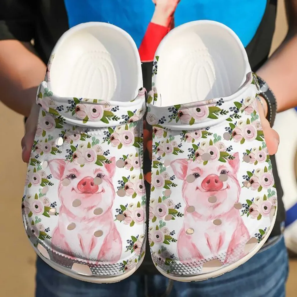 Pig N Flower Crocs Clog