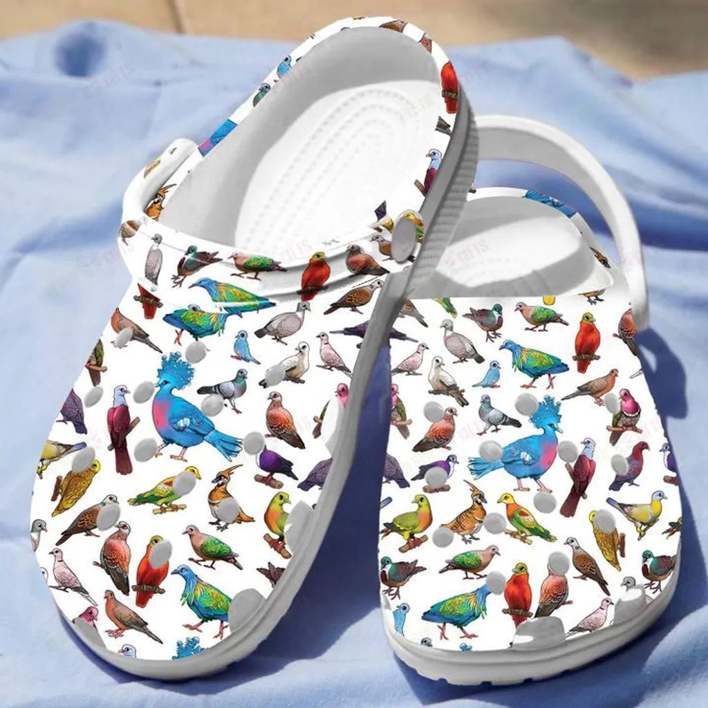 Pigeons Of The World Crocs, Personalized Crocs Classic Clogs