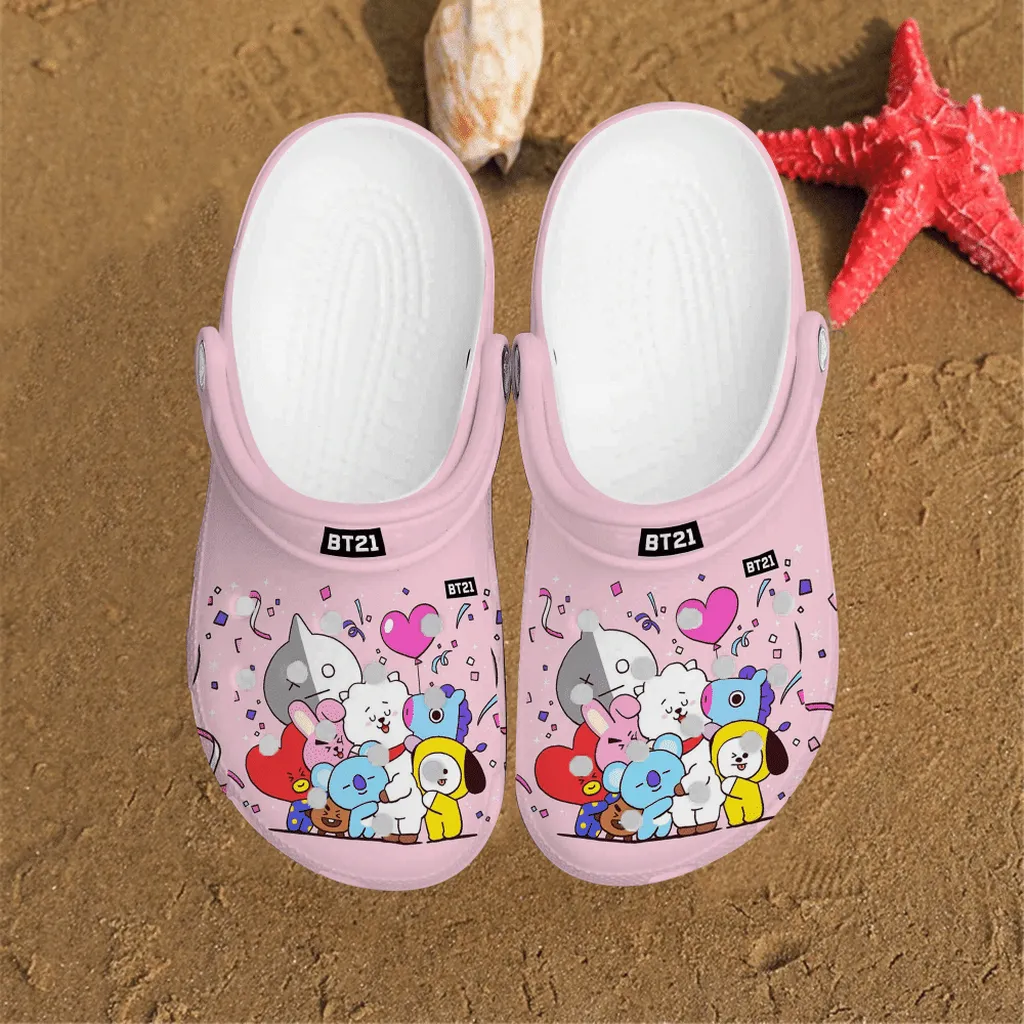 Pinkie Bt21 Party Friends Clog