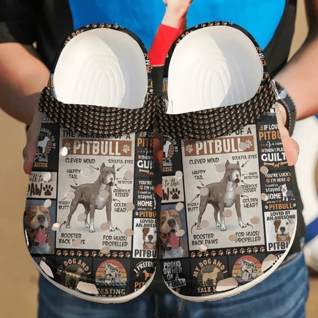 Pitbull Anatomy Crocs Classic Clogs