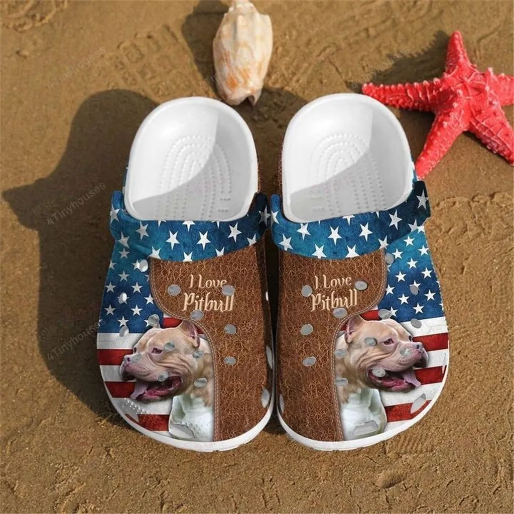 Pitbull Crocs, Personalized Crocs Classic Clogs