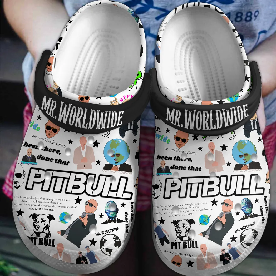 Pitbull Music Crocs Clogs