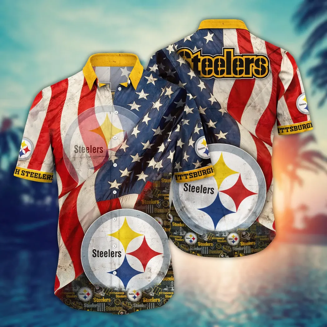 Pittsburgh Flower Aloha Hawaiian Shirt, Summer Football Shirts VPHWA2451152902