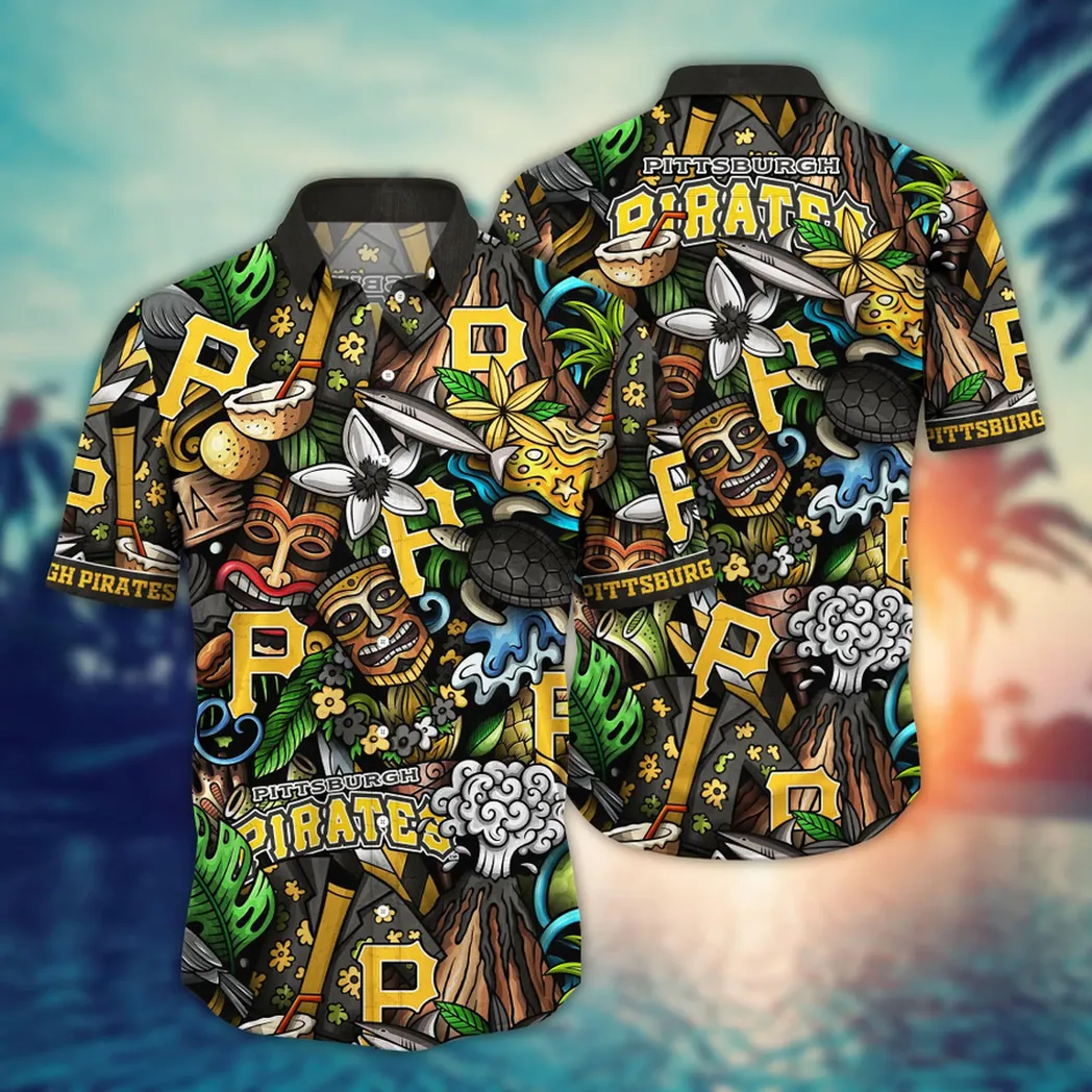 Pittsburgh Pirates MLB Flower Aloha Hawaiian Shirt, Custom Summer Football Shirts VPHWA2451152718