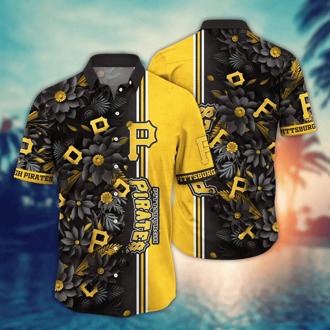 Pittsburgh Pirates MLB Flower Aloha Hawaiian Shirt, Custom Summer Football Shirts VPHWA2451153235