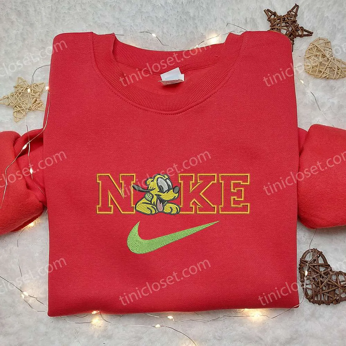 Pluto x Nike Embroidered Sweatshirt, Mickey Mouse Disney Embroidered Shirt, Nike Inspired Embroidered Shirt Pluto x Nike Embroidered Sweatshirt, Mickey Mouse Disney Embroidered Shirt, Nike Inspired Embroidered Shirt