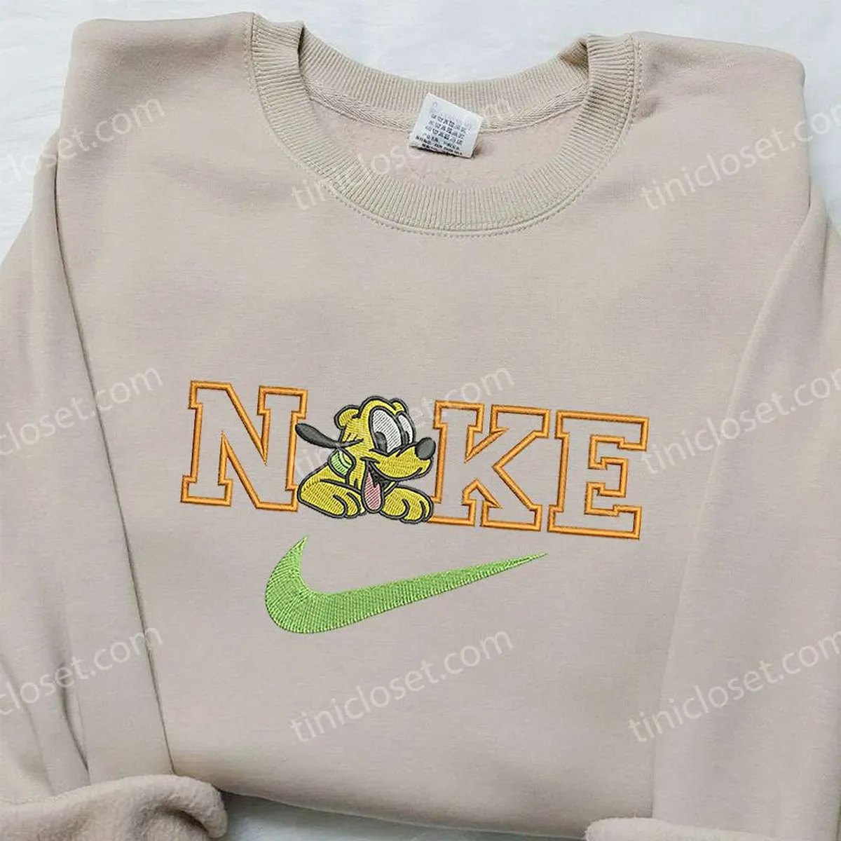 Pluto x Nike Embroidered Sweatshirt, Mickey Mouse Disney Embroidered Shirt, Nike Inspired Embroidered Shirt Pluto x Nike Embroidered Sweatshirt, Mickey Mouse Disney Embroidered Shirt, Nike Inspired Embroidered Shirt