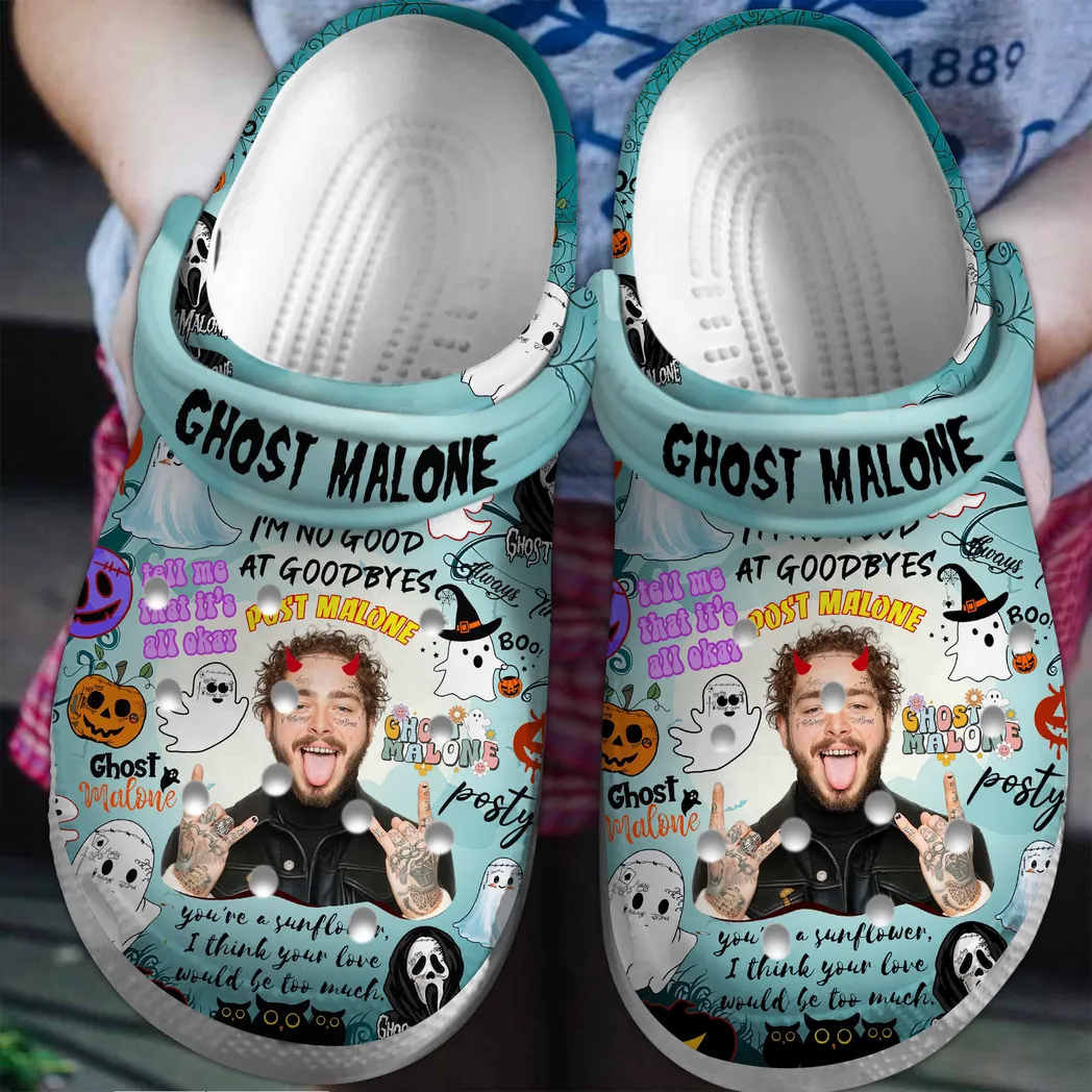 Post Malone Music Crocs Clogs