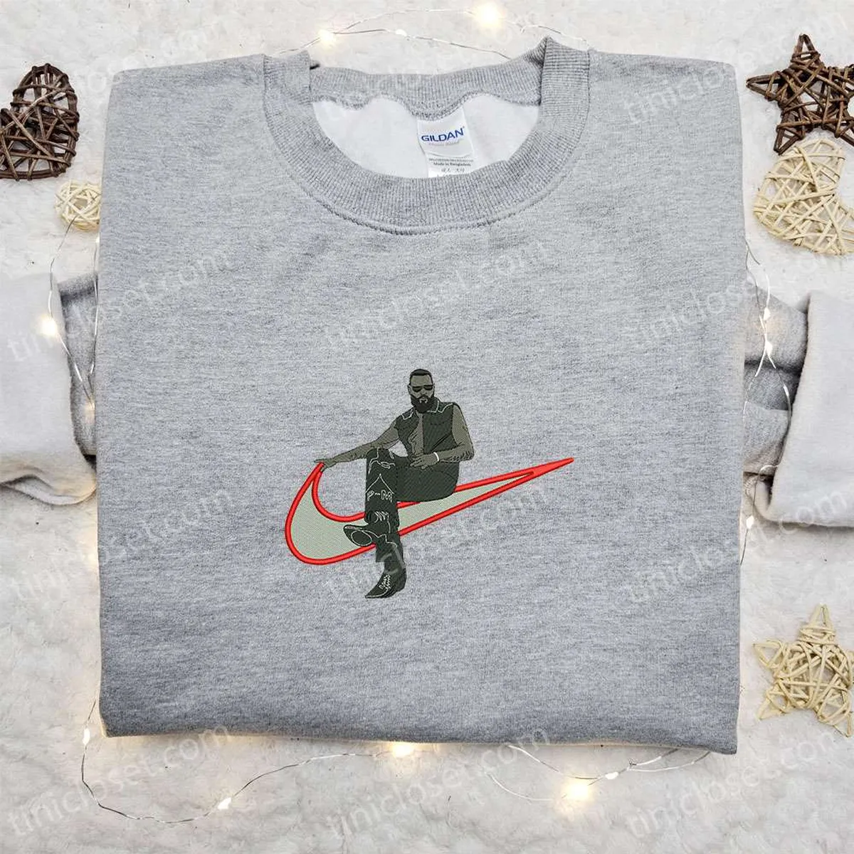 Post Malone x Nike Swoosh Embroidered Shirt, Celebrity Embroidered Hoodie, Best Gifts For Family Post Malone x Nike Swoosh Embroidered Shirt, Celebrity Embroidered Hoodie, Best Gifts For Family