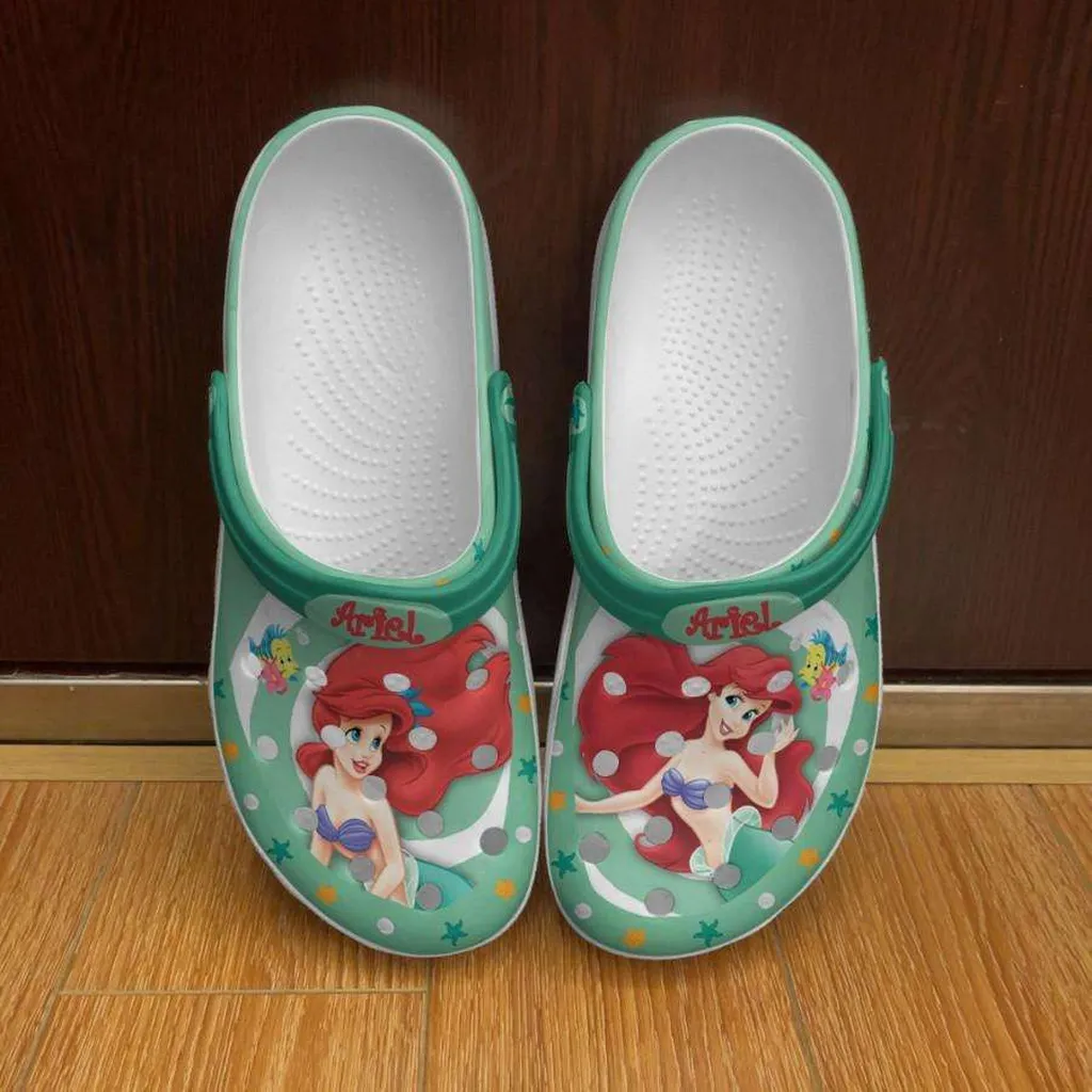 Princess Ariel Crocs Crocband Clogs