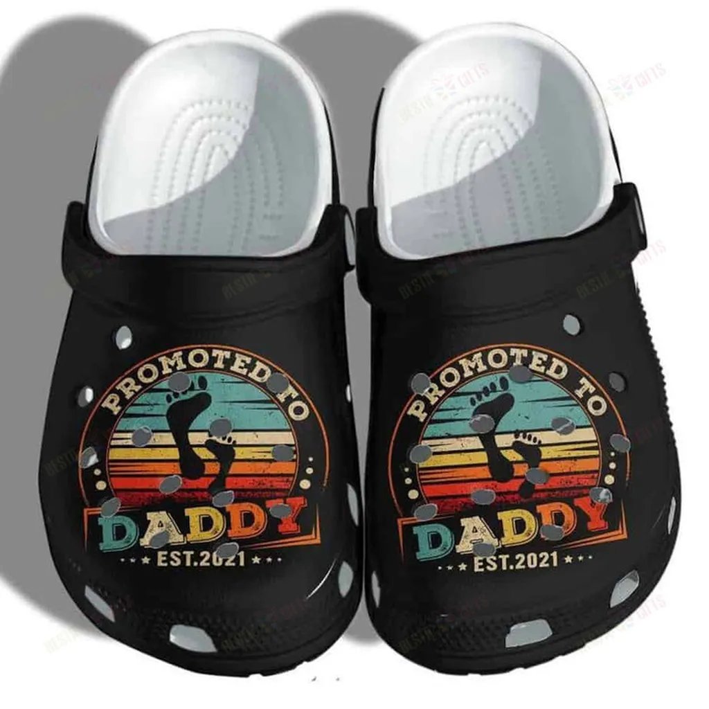 Promoted To Daddy 2021 Crocs Classic Clogs