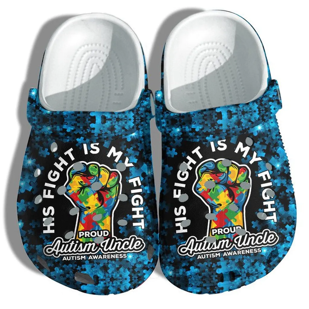 Proud Autism Uncle Autism Awareness Clogs Crocs