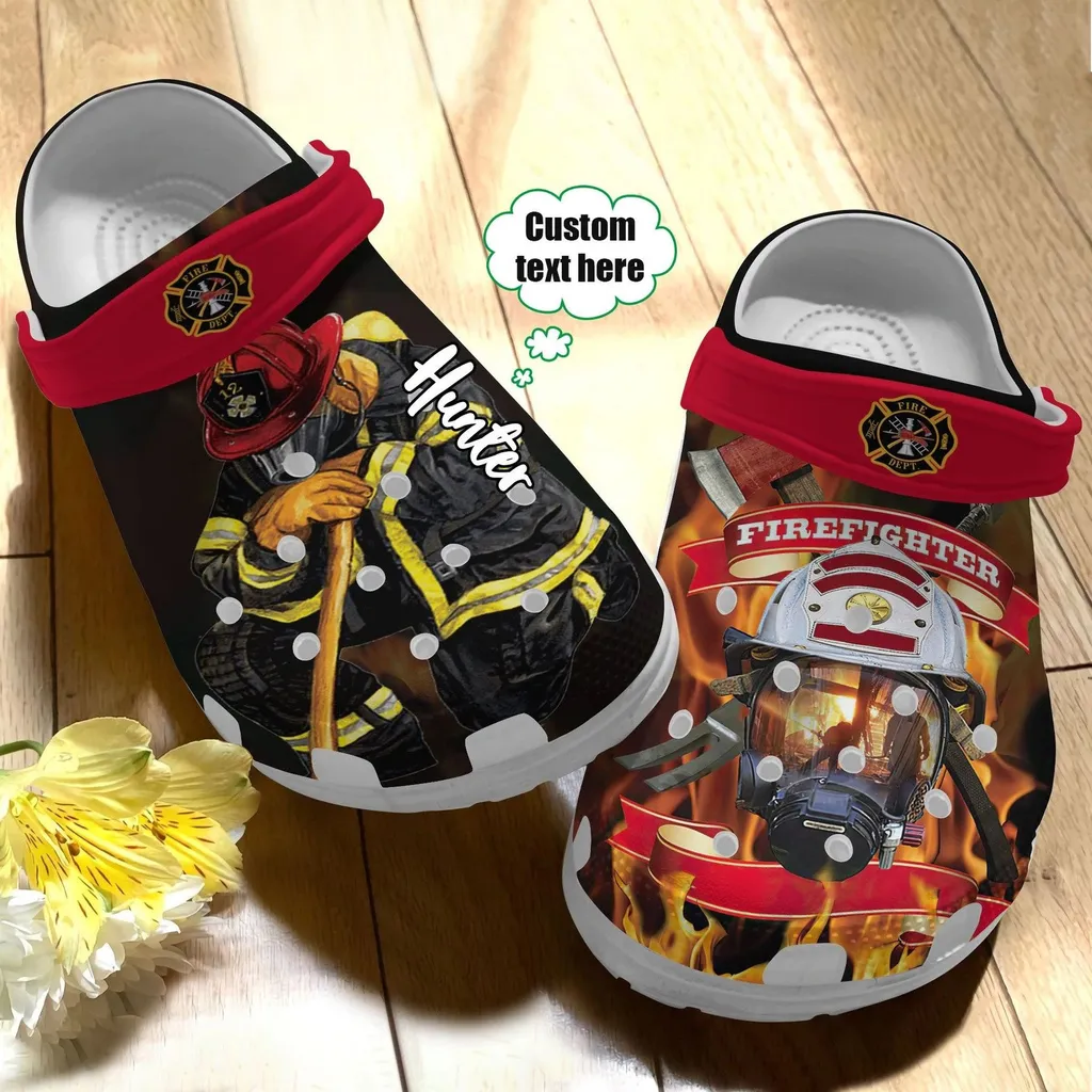 Proud Firefighter Crocs Clog