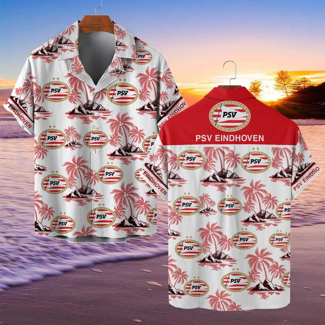 PSV Hawaiian Shirt Style Classic Oversized Hawaiian, Unisex Hawaiian Shirt