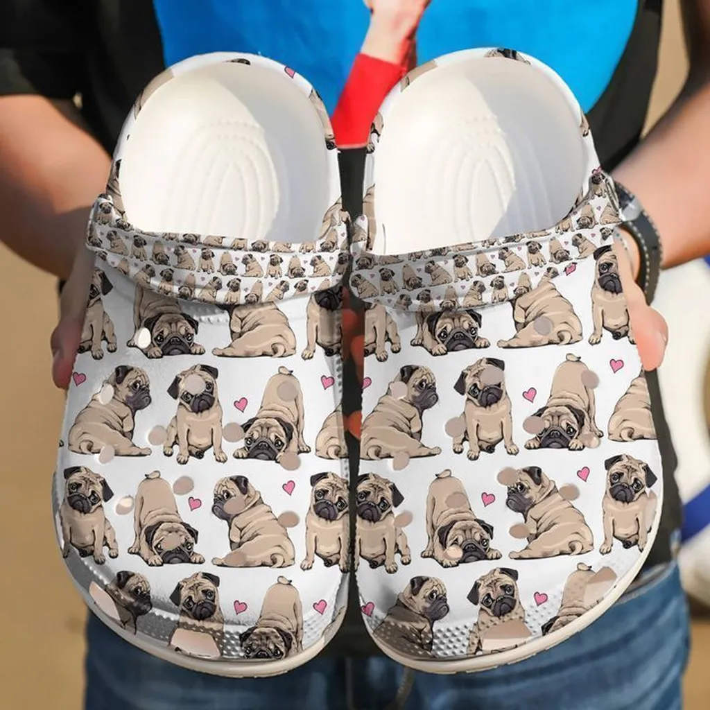 Pug 50 Shades Of Crocs Classic Clogs