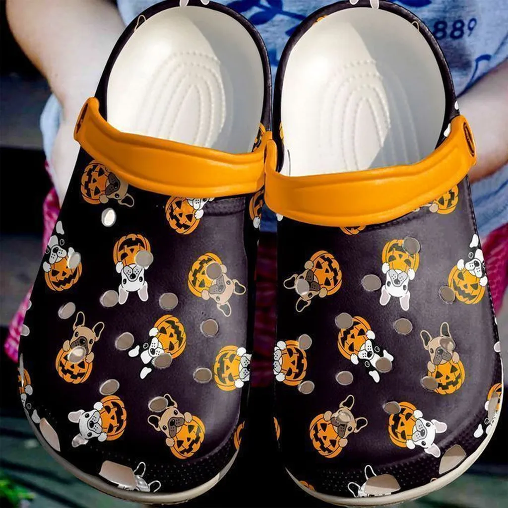 Pug Jack-O-Pugs Crocs Clog