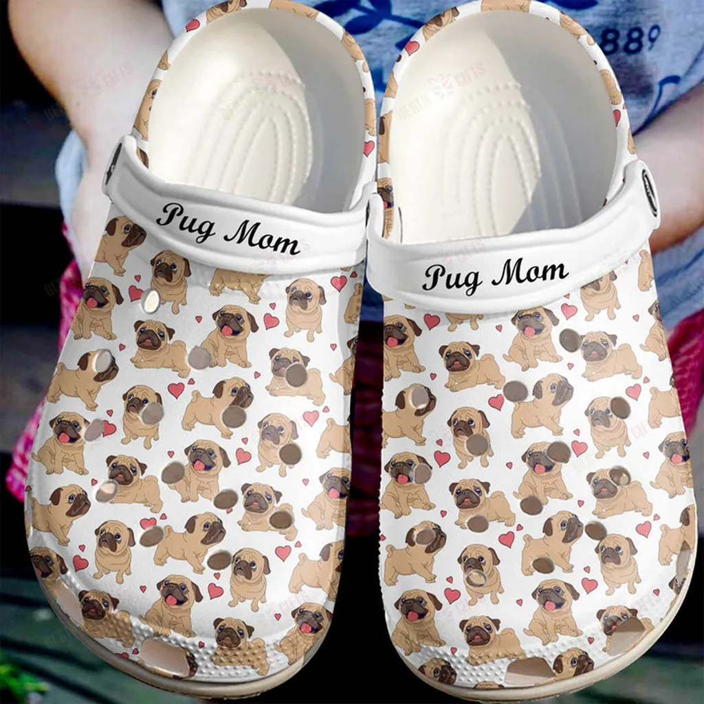 Pug Mom Crocs Classic Clogs