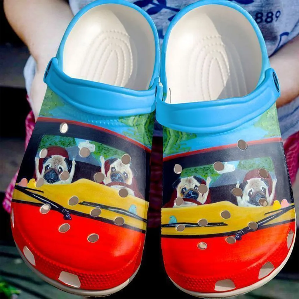 Pug Road Rage Crocs Classic Clogs