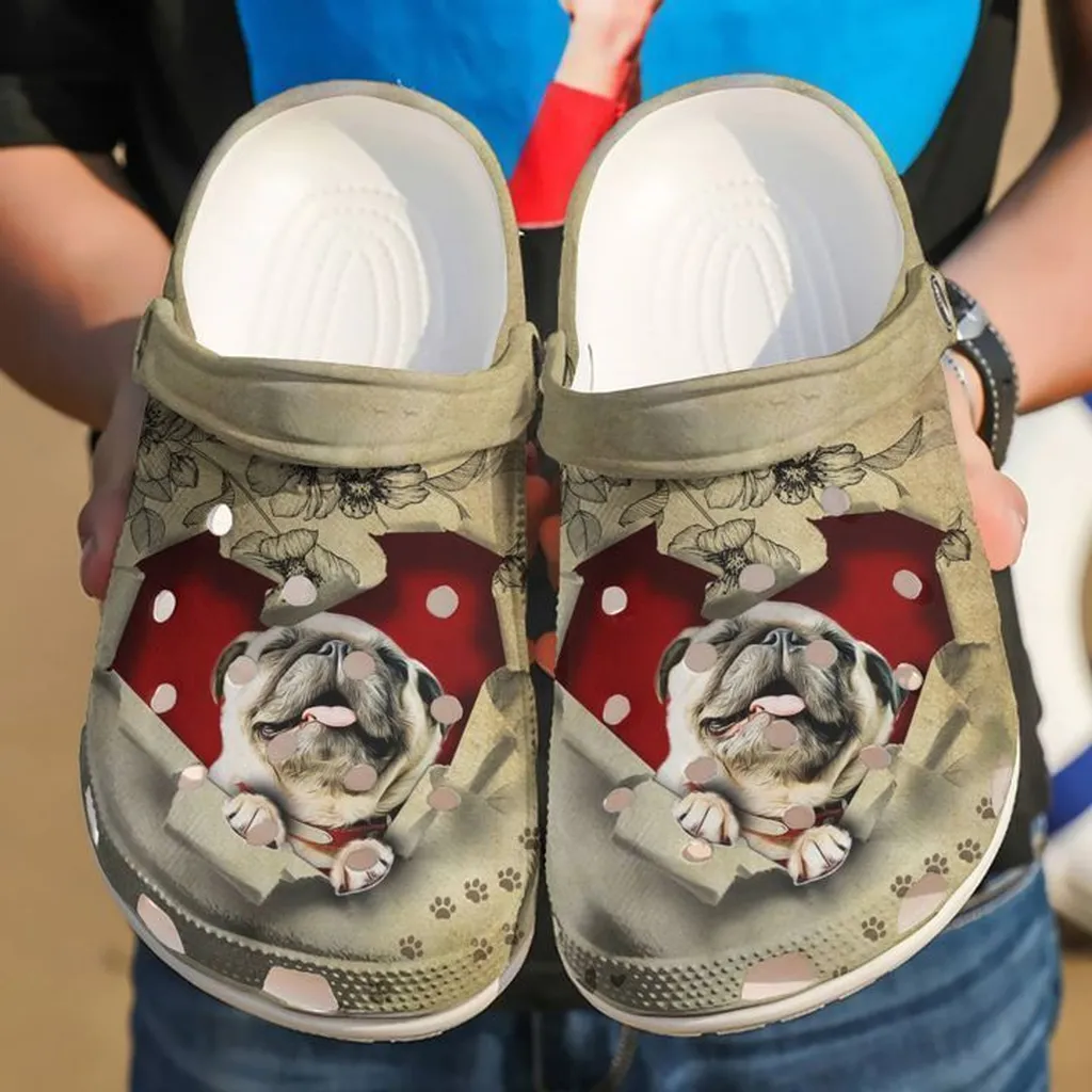 Pug They Steal My Heart Crocs Clog