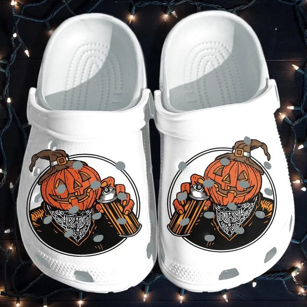 Pumpkin Hair Stylist Artist Halloween Crocs Classic Clogs