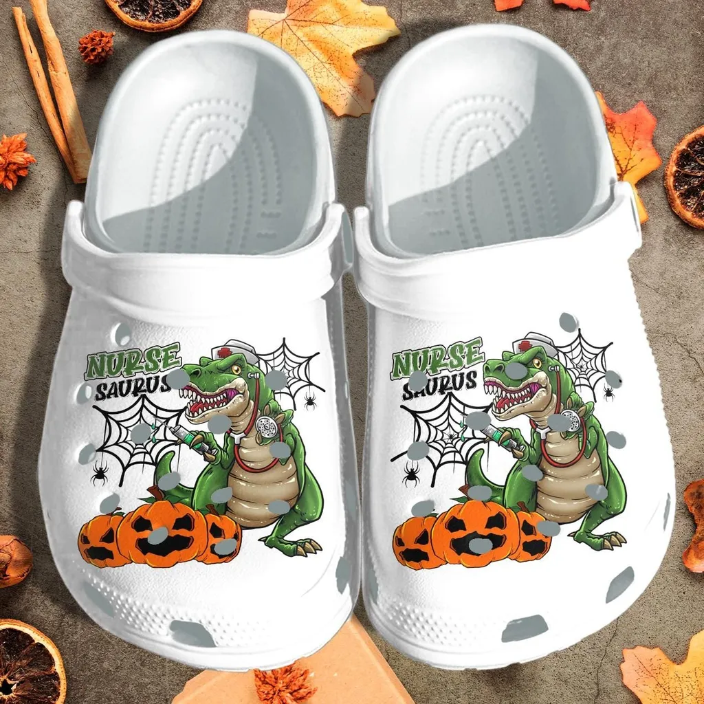 Pumpkin Nurse Dinosaurus Halloween Funny