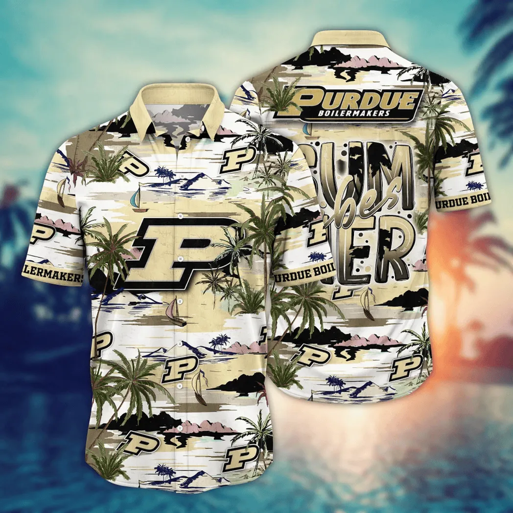 Purdue Boilermakers NCAA Flower Aloha Hawaiian Shirt, Summer Football Shirts VPHWA2451153986