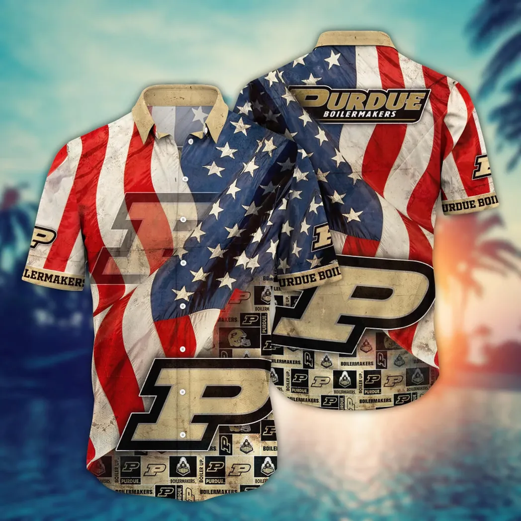 Purdue Boilermakers NCAA Flower Aloha Hawaiian Shirt, Summer Football Shirts VPHWA2451154133