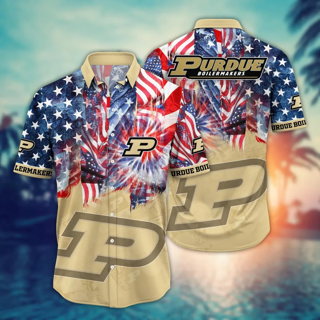 Purdue Boilermakers NCAA Flower Aloha Hawaiian Shirt, Summer Football Shirts VPHWA2451154348