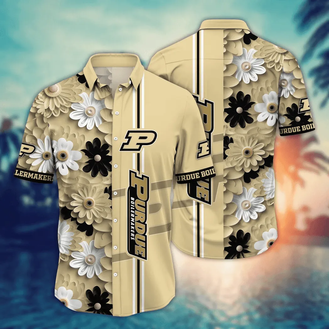 Purdue Boilermakers, Style Hot Trending Summer NCAA Flower Aloha Hawaiian Shirt, Summer Football Shirts VPHWA2451155164