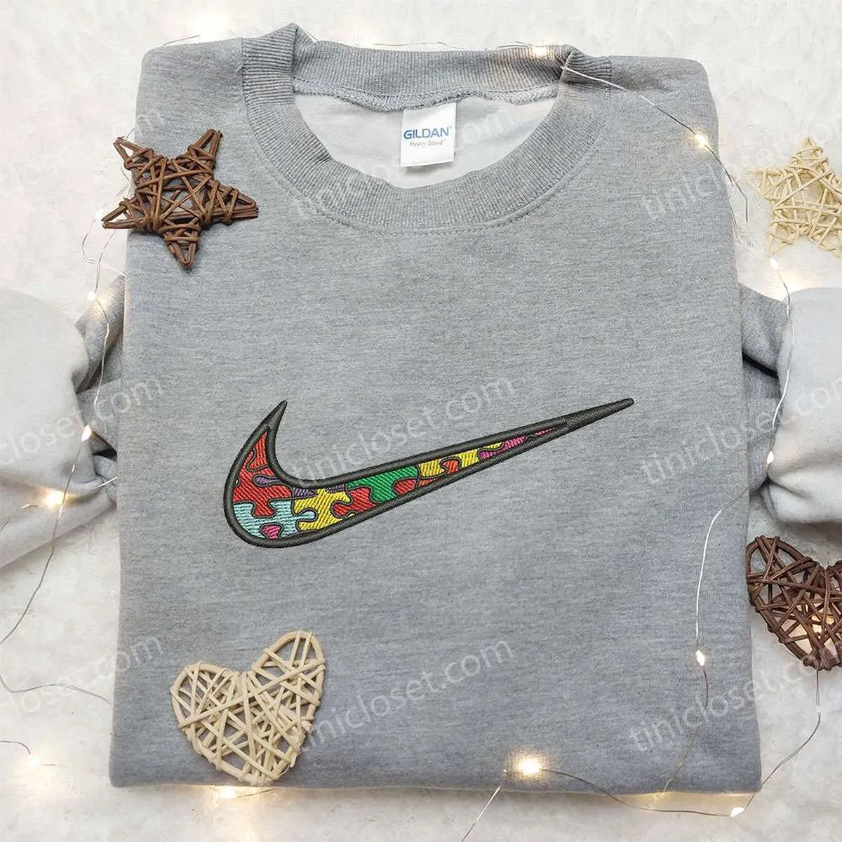 Puzzle x Nike Embroidered Shirt, Nike Inspired Embroidered Shirt, Best Birthday Gifts Ideas Puzzle x Nike Embroidered Shirt, Nike Inspired Embroidered Shirt, Best Birthday Gifts Ideas