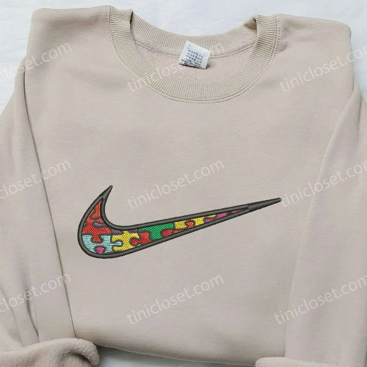 Puzzle x Nike Embroidered Shirt, Nike Inspired Embroidered Shirt, Best Birthday Gifts Ideas