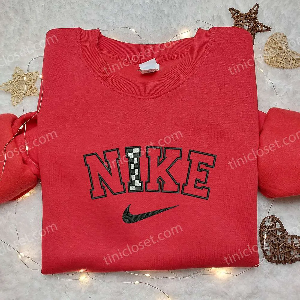 Racing x Nike Embroidered Sweatshirt, Nike Inspired Embroidered Shirt, Best Gift for Family