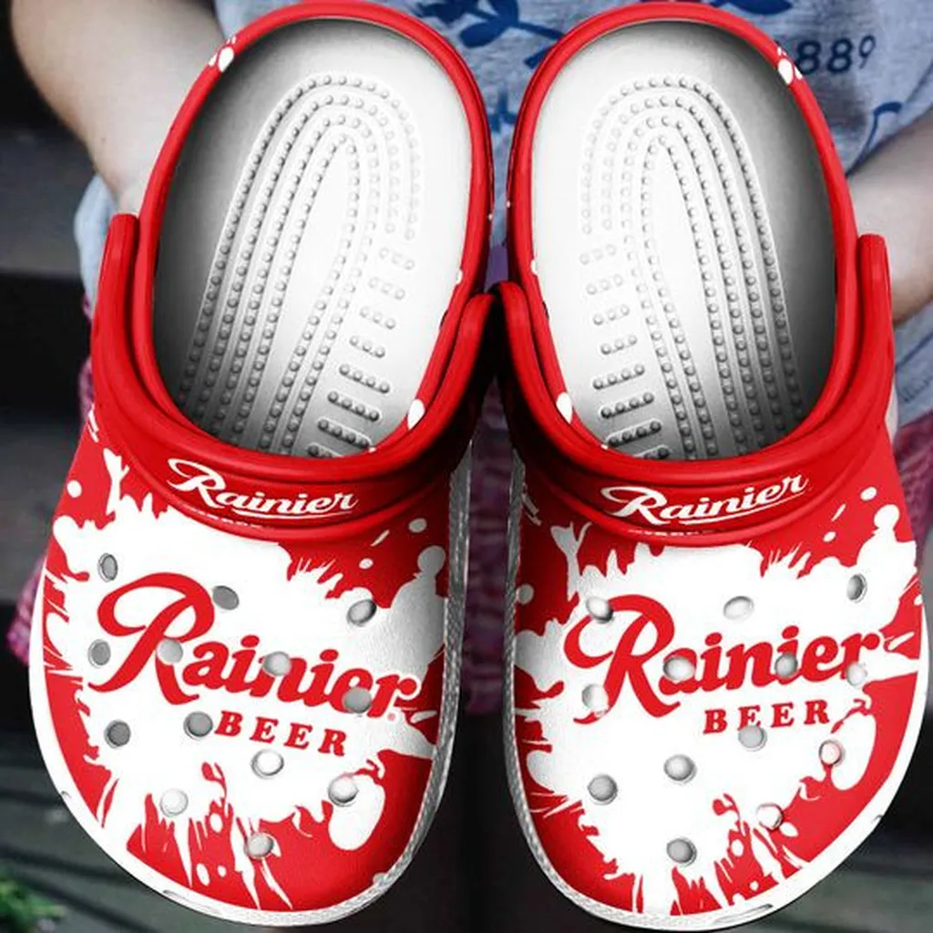 Rainier Beer Crocs Crocband Clog