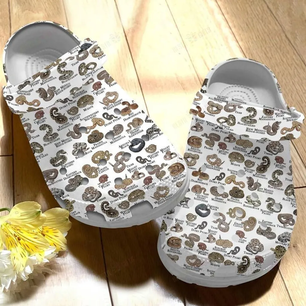 Rattlesnakes Of The United States Crocs Classic Clogs