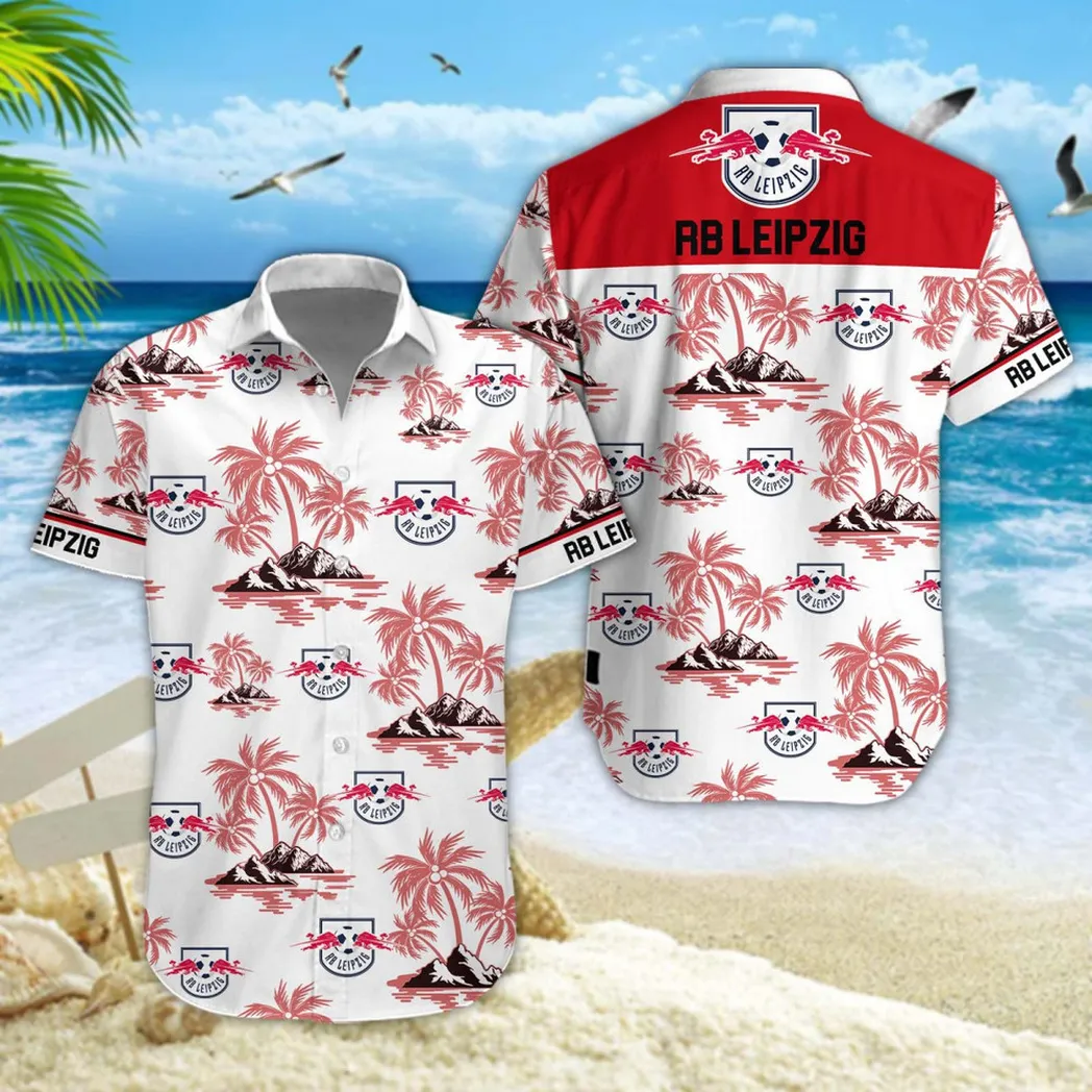 RB Leipzig Hawaiian Shirt Style Classic Oversized Hawaiian, Unisex Hawaiian Shirt Trending Summer