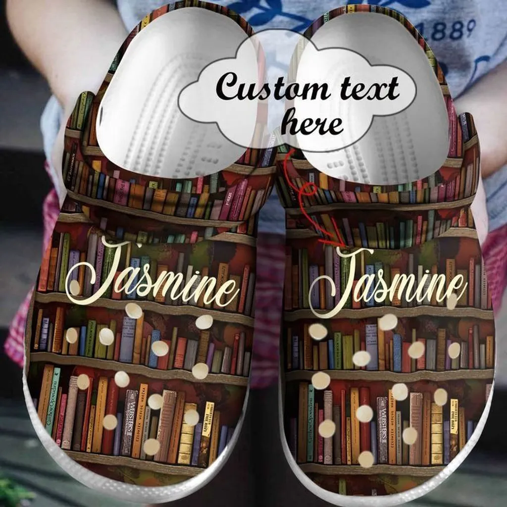 Reading Crocs - Reading Personalized Bookaholics Clog