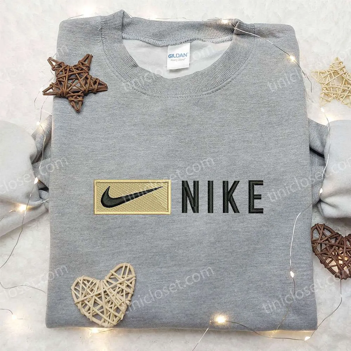 Rectangle x Nike Embroidered Sweatshirt, Nike Inspired Embroidered Shirt, Best Birthday Gifts Ideas