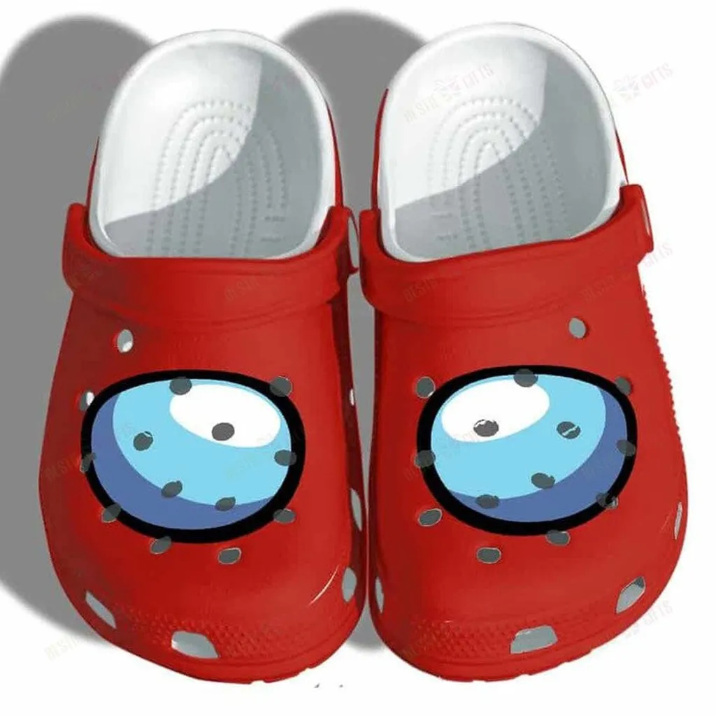 Red Among Us Imposter Funny Crocs Classic Clogs