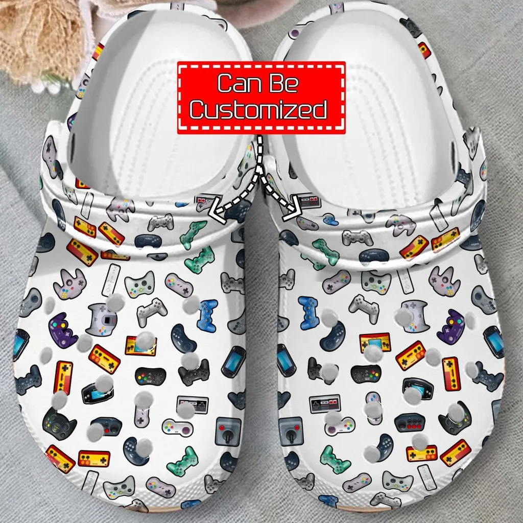 Retro Gamepad Collection Crocs Clog