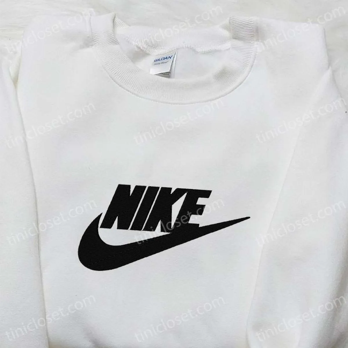 Retro Nike Embroidered Shirt, Nike Inspired Embroidered Shirt, Best Gift for Family