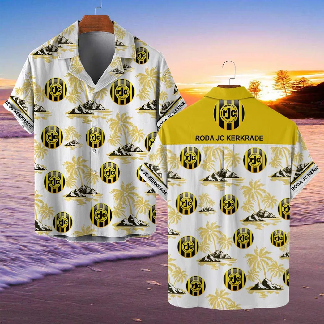 Roda JC Kerkrade Hawaiian Shirt Style Classic Oversized Hawaiian, Unisex Hawaiian Shirt Trending Summer