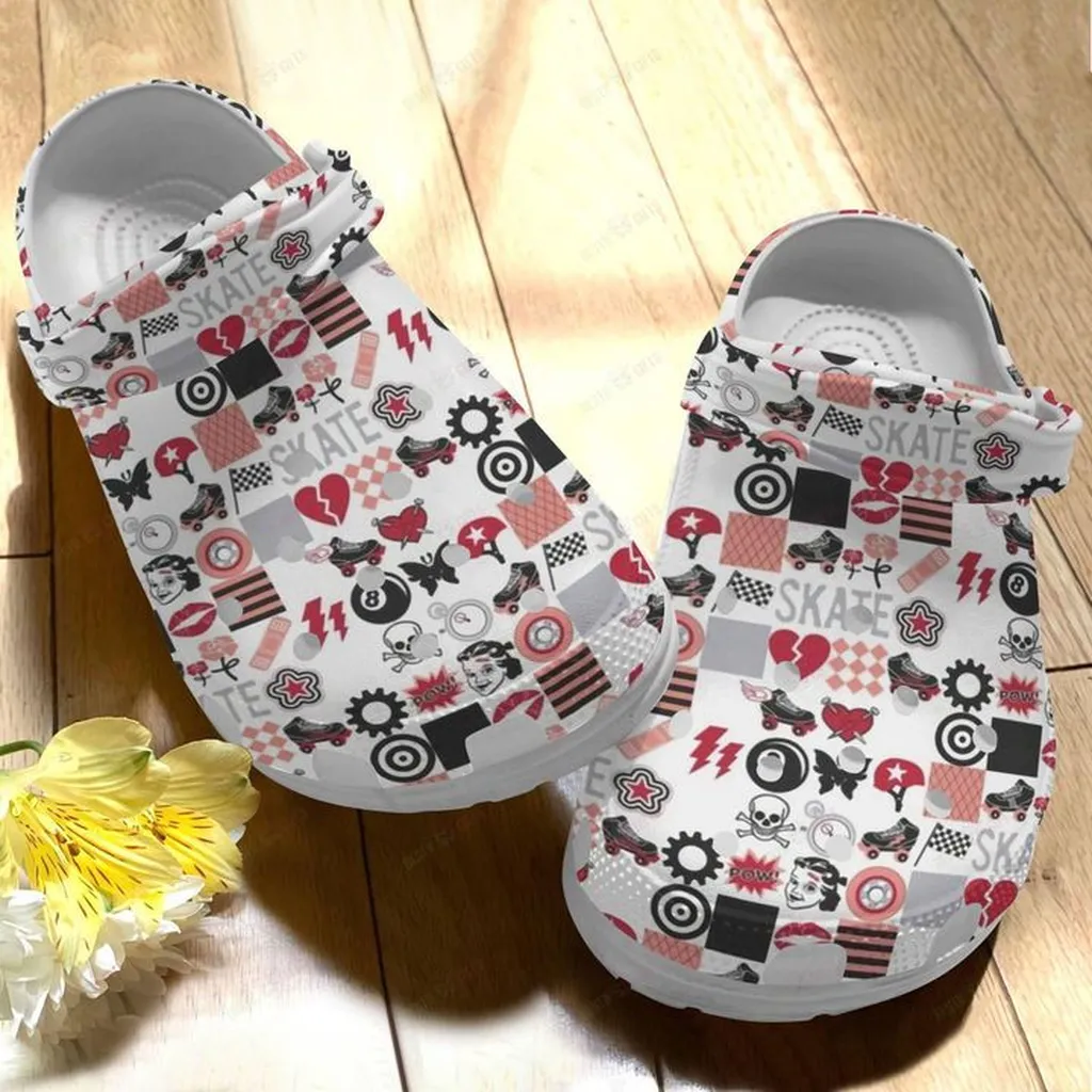 Roller Derby Skate Crocs, Personalized Crocs Classic Clogs