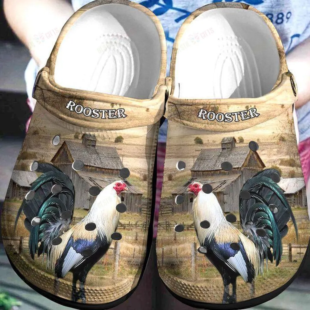 Rooster Crocs Classic Clogs