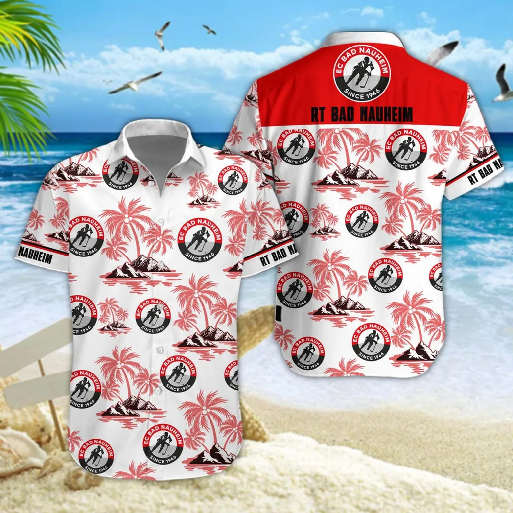 Rote Teufel Bad Nauheim Hawaiian Shirt Style Classic Oversized Hawaiian