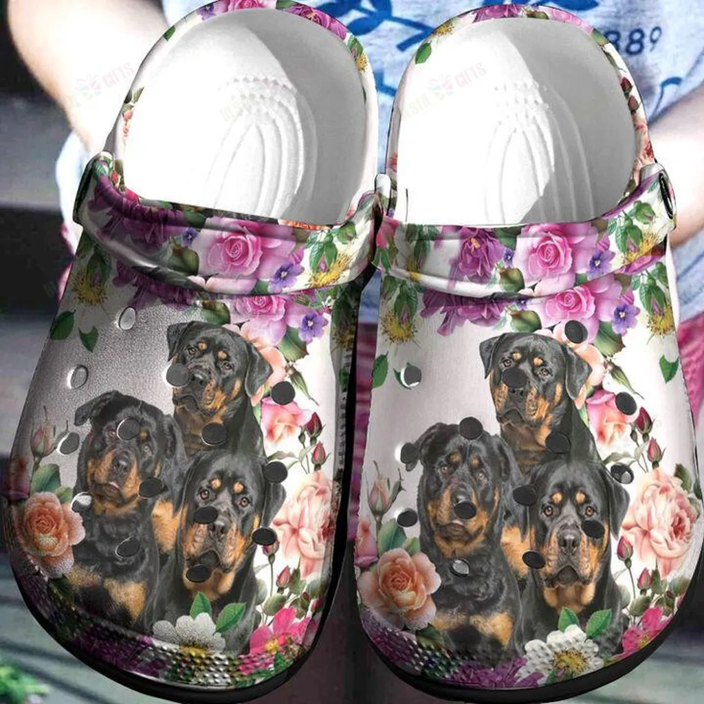 Rottweiler Crocs, Personalized Crocs Classic Clogs