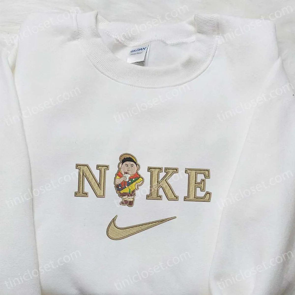 Russel x Nike Swoosh Embroidered Shirt, Disney Pixar Up Embroidered Hoodie, Nike Inspired Embroidered Sweatshirt