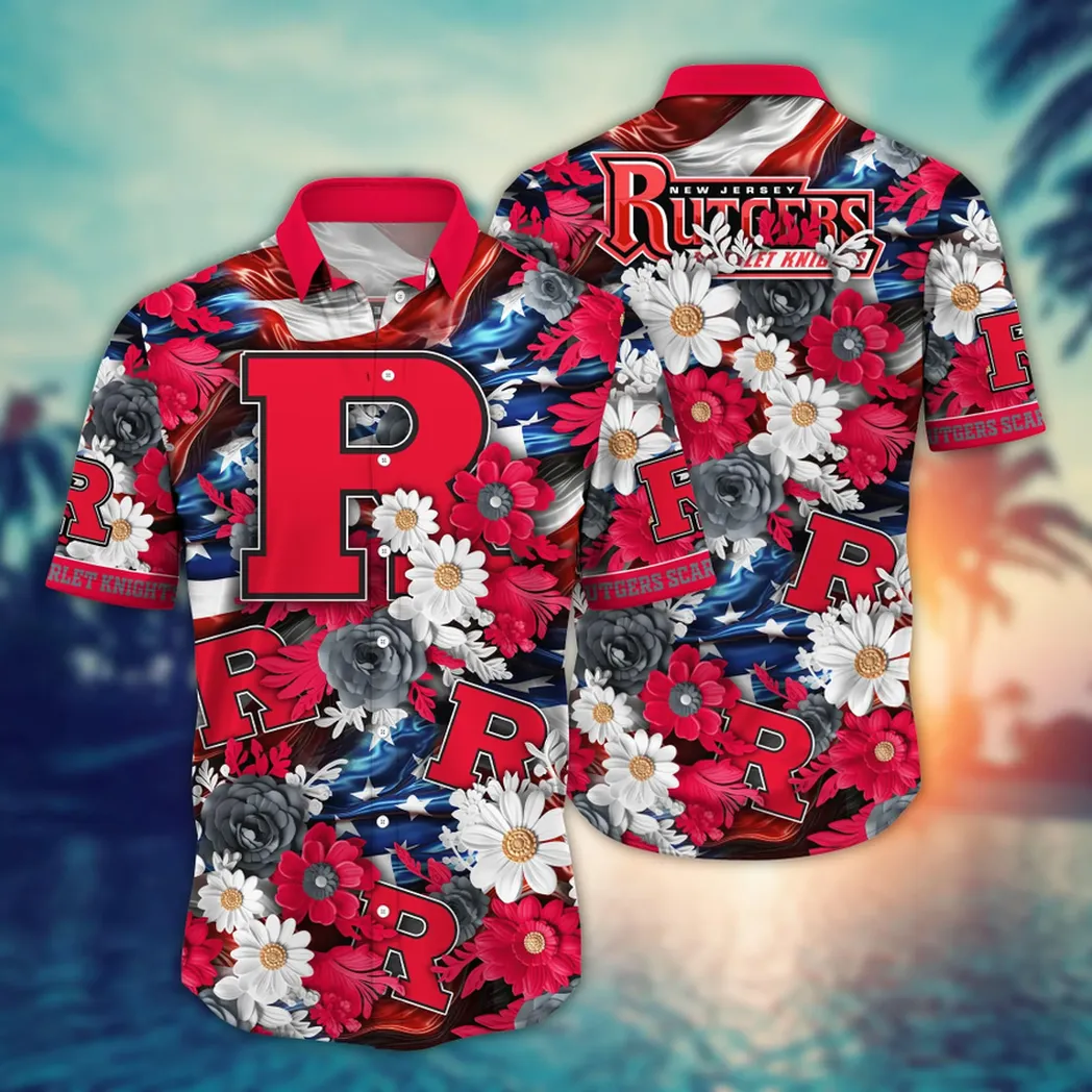 Rutgers Scarlet Knights NCAA Aloha Hawaiian Shirt, Summer VPHWA2451153342